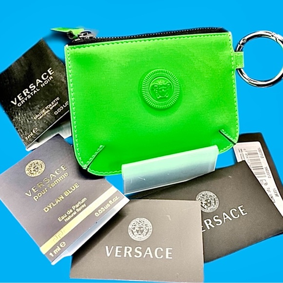 Inclusive Unisex Versace Medusa NWT BiggiePouch/Card Holder/Keychain/Box/Bag NWT